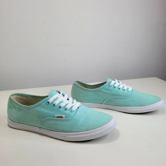 Vans Authentic Low Top Teal Unisex Sneakers Size Men's 7 Women's 8.5 - Picture 6 of 13